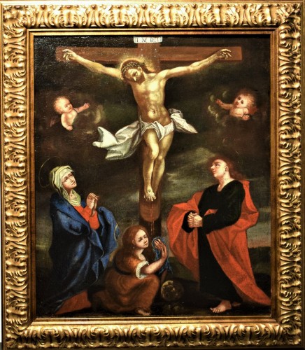 Crucifixion of Chris - Flamish school of the 17th century - Paintings & Drawings Style Louis XIII